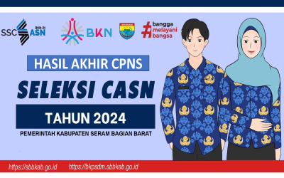 PENGUMUMAN HASIL AKHIR SELEKSI  CALON PEGAWAI NEGERI SIPIL (CPNS) DI LINGKUNGAN PEMERINTAH KABUPATEN SERAM BAGIAN BARAT TAHUN ANGGARAN 2024