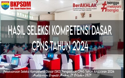 Pengumuman Hasil Seleksi Kompetensi Dasar CPNS T.A 2024 Kab. Seram Bagian Barat